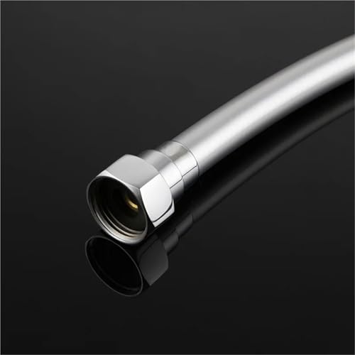 Flexo de ducha PVC G1/2 universal manguera plateada de 150cm 4