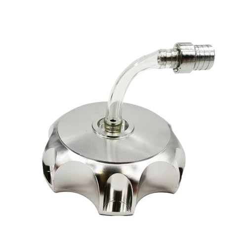 Bouchon de réservoir en aluminium billette de course finition argentée