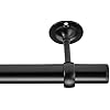 Amazon Basics Curtain Rod Ceiling-Mount Bracket for Room Divider, Set of 2, Black