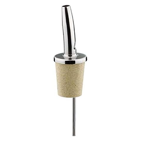 Bottle pourer for oil & vinegar - Stainless steel & cork Cover