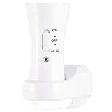 Lights By Night 3-in-1 LED Power Failure Night Light, Rechargeable, 40 Lumens, Adjustable Rotating Plug, Wireless Charging, Light Sensing, On/Off/Auto, Flashlight, Emergency Light, Plug-In, 37809