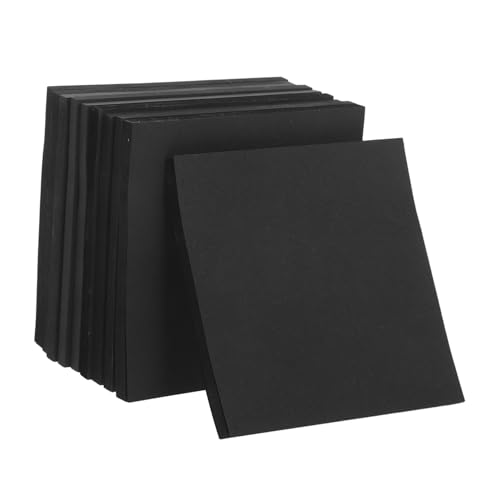 Abaodam 500枚 入り純黒セルフ粘着メモパッド 高コント付箋紙 オフィス 学校 家用 目立メッ用紙 傷けず剥がせる整理用ステッカー