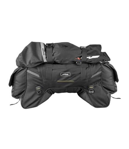 Image of Cramster by Rynox Grab Tail Bag 75L - Motorcycle Tail Bag | External Rain Cover | Internal Dry Bags - Black