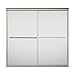 STERLING 5405-59N-G03 Bath Door Bypass 58-1/16"H x 54-5/8 - 59-5/8"W Frosted Glass Nickel