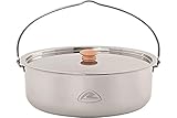 Robens Ottawa 4 L Camping Topf Edelstahl mit Deckel - Camping Kochgeschirr
