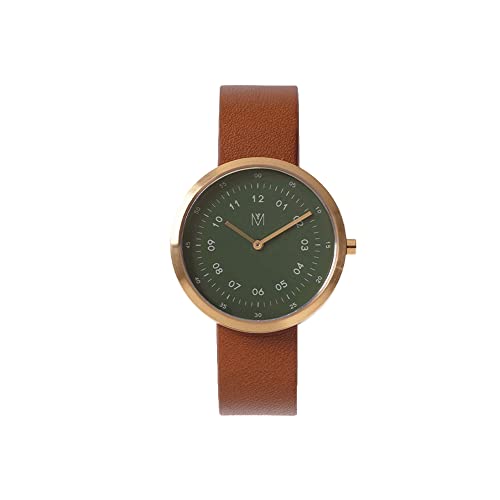 �}�x�� �E�H�b�`�Y Maven Watches 34mm Artisan Series �~�j�}���t�@�b�V�������v (DUSTY OLIVE BROWN 34MM)