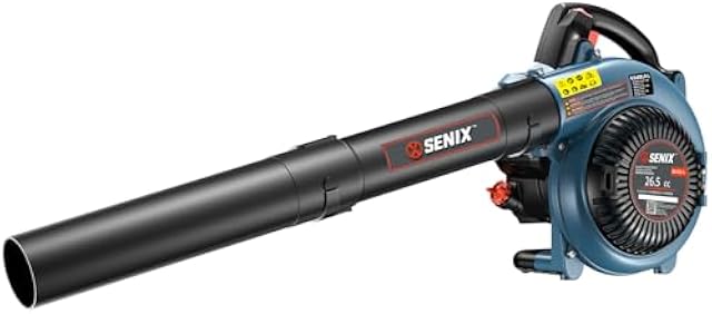 SENIX 4QL 26.5cc 4-Cycle Handheld Gas Leaf Blower, Up to 410 CFM & 125 MPH
