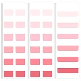 Janlaugh 300 Pcs Sticky Index Book Tabs Bible Tabs Gradient Repositionable Page Tab Labels for Notebooks File Classification(Pink)