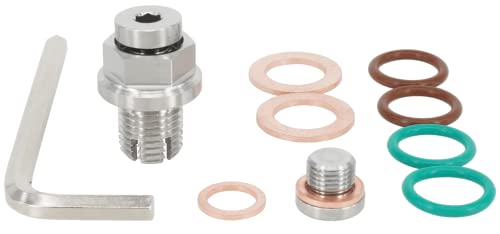 Dsnaduo M14.1-1.5 X 15Mm Oversize Piggyback Oil Drain Plug, Stainless Steel Self Tapping Oil Pan Thread Repair Kit #TOP20