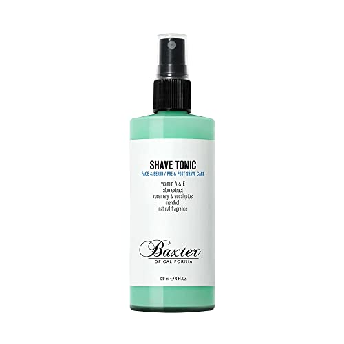 Baxter of California Shave Tonic For Men | Non-Drying | Hydrate & Strengthen | Aloe Extract and Eucalyptus | 4 fl oz.