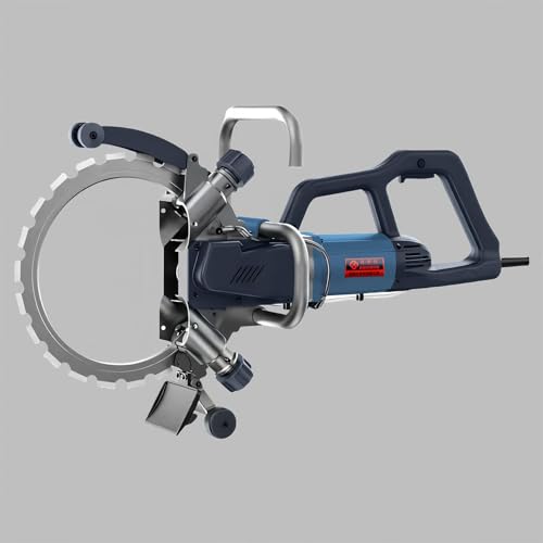14 in Concrete Saw, Concrete Ring Saw, Electric Concrete Wet Saw with Water Fed Dust Suppression, 9500W/220V Brushless Concrete Wall Groove Ring Saw,for Wood, Porcelain, Stone(Cutting Depth 10.62 in)