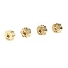 LCX Racing 1/10th RC Crawler Car Brass Hex Wheel Hex Adapter Set 4.7g/PCS for Axial RBX10 RYFT AXP8 Gilamon 2.2, Upgrades Parts Accessories