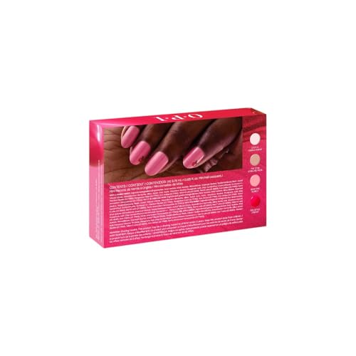 Image of O.P.I Nail Lacquer Mini Gift Pack of 4 | Creme Smudge-Proof & Chip Resistant Nail Polish set for women | Vegan, Fast Drying, Streak Free Formula | The New OPIcons Collection - 15ml