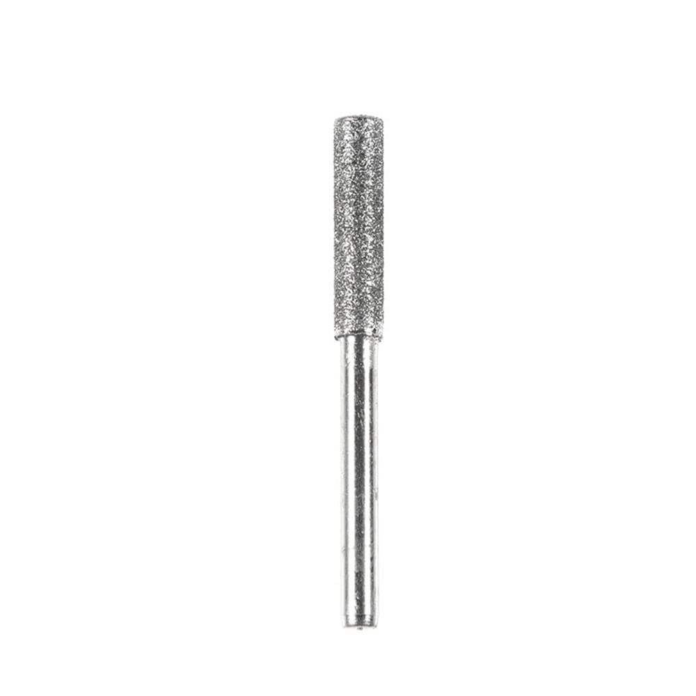 6Pcs Titanium Plated Diamond bits Sharpening Wheels High Hardness Chainsaw Sharpening Chainsaw Files (5/32''/ 4mm)