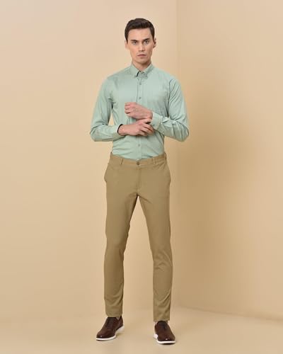 Image of Blackberrys Men's Cotton Blend Slim Casual Trousers
