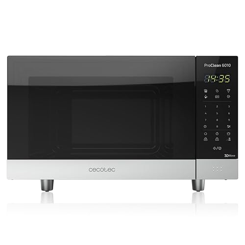 Microondas de Acero Inoxidable Cecotec ProClean 6010, 23L y Tecnología 3DWave