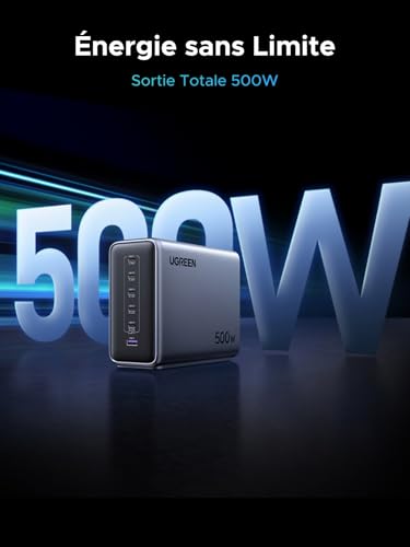 Station de charge UGREEN Nexode 500W multiprise USB C pour MacBook Pro - 2
