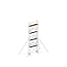 Produktbild Layher Uni Standard Alu-Fahrgerüst P2 1401148 - mit Gerüststützen 5 m - Arbeitshöhe 10,20 m