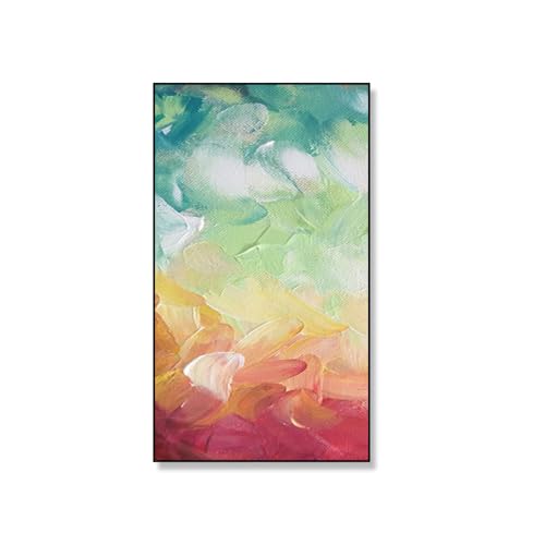 Peinture pour salon moderne avec blocage de couleur abstrait