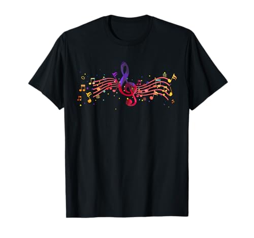Agudos clave músico cantante notas musicales instrumentos musicales Camiseta