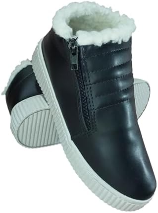 Tênis Botinha Feminino Inverno Forrada Pelos Frio lã Peluciada (P...