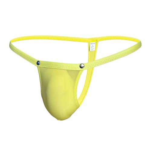 Gogobear Men's Low Rise Ice Silk Thongs Sexy See Through G-String Bikini Briefs Bulge Pouch Underwear Panties4