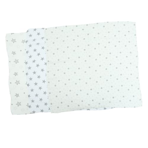 GARVALON 3piezas Envolvente De Niño Niña Toallas De Baño Infantiles para Recién Nacidos y Viajes Estrellas Grises Puntos Diseño De Luces