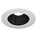 WAC Lighting HR3LEDT118PS930BWT Tesla PRO 3.5" LED Round Open Reflector Trim with Light Engine 3000K Narrow Beam 90CRI, (90+ CRI), Specular Black/White