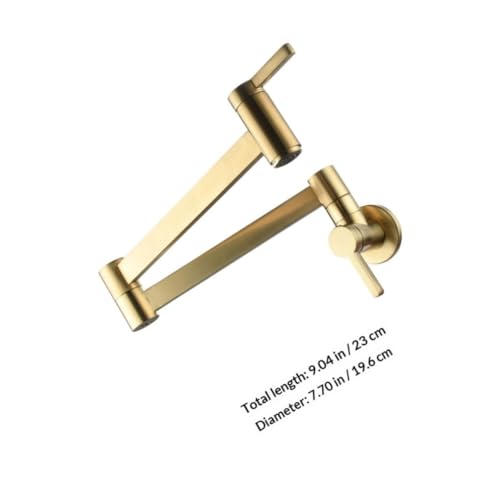 Grifo de cobre para lavabo de baño y cocina con rotación flexible 3