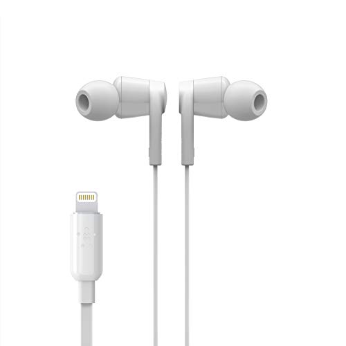 Image of Belkin Wired Earbuds with Lightning Connector, Built-in Mic