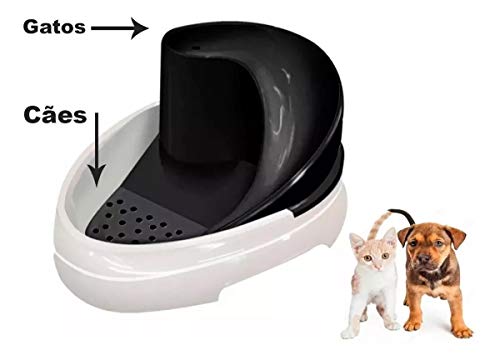 Tobo fonte agua filtrada para caes e gatos bivolt preta