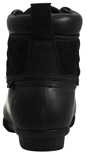 Skechers Women's Pond-Lil Puddles-Mid Quilted Lace Up Duck Boot with Waterproof Outsole Rain3