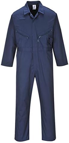 Portwest C813 Liverpool Zip Coverall Machine Washable Front Snap Closure