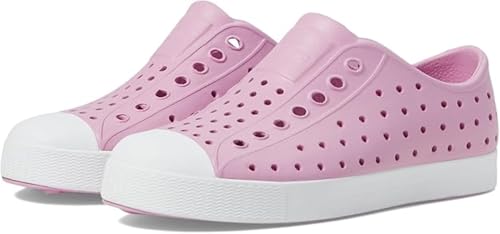 Native Shoes Unisex-Kids Jefferson Sneakers, Chillberry Pink/Shell White, 8 Toddler