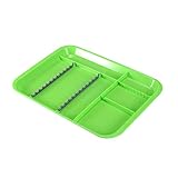 Easyinsmile Autoclavable Dental Instrument Set-Up Procedure Trays Divided (Green)