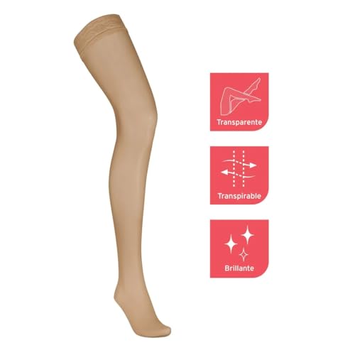 Image of JOBST UltraSheer Waist High 20-30 mmHg Compression Stockings Pantyhose, Closed Toe, Small, Natural