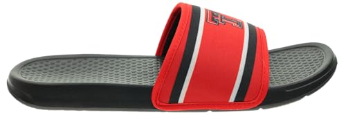 Image of FOCO NCAA Printed Team Logo and Color Stripes Comfortable Slide Sandals