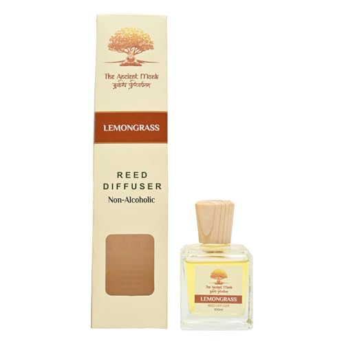 Image of Reed Diffuser Set | Long-Lasting Natural Fragrance for Home | Eco-Friendly Aroma Therapy Room Freshener | Gift Set - 100ml (Lemongrass)