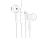 Produktbild In-Ear Kopfhörer für iPhone 7 HiFi-Audio Stereo Kopfhörer Ohrhörer, mit Mikrofon und Lautstärkeregler, kompatibel mit iPhone 7Plus/ 8/8Plus/X/XS Max/11/11Pro, unterstützt alle iOS Systeme-Weiß