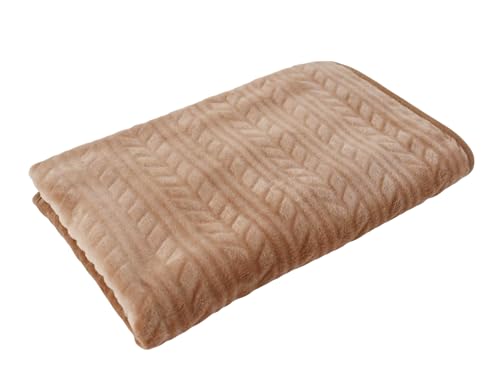 Willers 毛布 ふわふわ ブランケット 冬用 おしゃれ 膝掛け 小さめ フランネル ひざ掛け メンズ レディース Blanket 薄手 毛布 ミニ 四季適用 ブランケット 70*100cm(ブラウン)