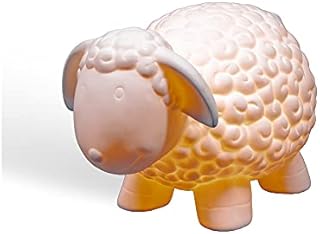 Light-Glow Table Lamp-Sheep LP004, Porcelain, unglazed White