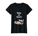 Baby on Board Baby Peeking Pregnancy Tshirt T-Shirt