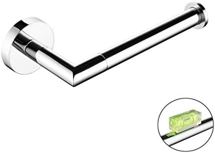 Paladinz Chrome Stainless Steel Toilet Paper Holder Roll Holder Screws Mounting for Bathroom and Kitchen Accessory Round Silver 304 Stainless Steel 20 Years Warranty