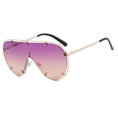 Lunettes de soleil surdimensionnées anti-éblouissement look tendance féminin