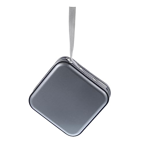 Healifty 1pc Portable CD Disc Storage Holder for Discs Travel Friendly Organizer Pouch Design Convenient Zipper Closure for Home and Car Use