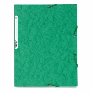 Preisvergleich Produktbild Exacompta Eckspannmappe A4 mit Klappen Karton 400g / qm grün