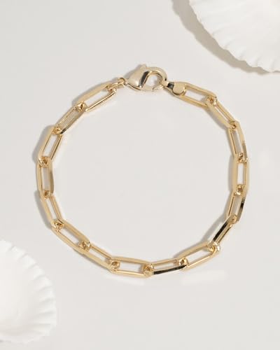 Jewelry: Chunky Love Bracelet for Women – 3-Year Color Guarantee – Waterproof, Non-Tarnish, Hypoallergenic, Gold PVD Coated – Perfect for Beach, Weddings, Holiday Gifts – 7” Length2