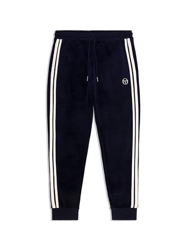 Sergio Tacchini Damarindo Velour Track Pant- Maritime Blue