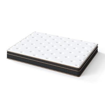 12 Inch Full Hybrid Mattress, Gel Memory Foam and Pocket Spring Mattress with Motion Isolation, CertiPUR-US Certified, Breathable Jacquard Knit Cover, Medium Firm Support, 54"x75"
