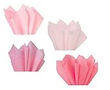 Light Pink Blush Rose Salmon Coral Assorted Mixed Color Multi-Pack Tissue Paper for Flower Pom Poms...